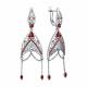 Серебряные серьги TALANT с фианитом