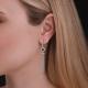 Серебряные серьги TALANT с фианитом