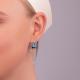 Серебряные серьги TALANT с фианитом