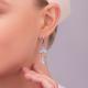Серебряные серьги TALANT с фианитом