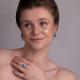 Серебряные серьги TALANT с фианитом