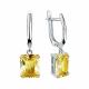 Серебряные серьги TALANT с фианитом