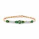 Браслет из комбинированного золота Мастер Бриллиант с бриллиантом и изумрудом