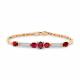Браслет из комбинированного золота Мастер Бриллиант с бриллиантом и рубином