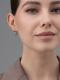 Золотые серьги АЛЬКОР с бриллиантом
