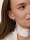 Золотые серьги АЛЬКОР с бриллиантом