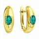 Серьги из лимонного золота SOKOLOV с изумрудом