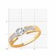 Золотое кольцо Diamant с фианитом