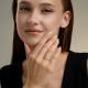 Золотое кольцо Diamant с фианитом