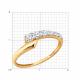 Золотое кольцо Diamant с фианитом