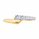 Золотое кольцо Diamant с фианитом