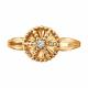 Золотое кольцо Diamant с фианитом