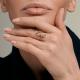 Золотое кольцо Diamant с фианитом