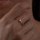 Золотое кольцо Diamant с фианитом