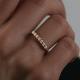 Золотое кольцо Diamant с фианитом