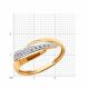 Золотое кольцо Diamant с фианитом