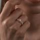 Золотое кольцо Diamant с фианитом