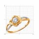 Золотое кольцо Diamant с фианитом