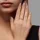 Золотое кольцо Diamant с фианитом