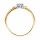 Золотое кольцо Diamant с фианитом