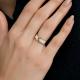 Золотое кольцо Diamant с фианитом