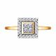 Золотое кольцо Diamant с фианитом