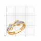 Золотое кольцо Diamant с фианитом