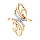 Золотое кольцо Diamant с фианитом
