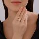 Золотое кольцо Diamant с фианитом