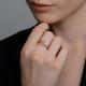 Золотое кольцо Diamant с фианитом