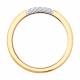 Золотое кольцо Diamant с фианитом