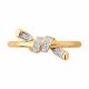 Золотое кольцо Diamant с фианитом