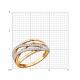 Золотое кольцо Diamant с фианитом