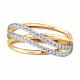 Золотое кольцо Diamant с фианитом