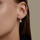 Золотые серьги Diamant с фианитом