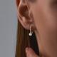 Золотые серьги Diamant с фианитом