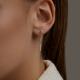 Золотые серьги SOKOLOV с фианитом