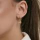 Золотые серьги Diamant с фианитом