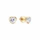 Золотые серьги Diamant с фианитом