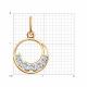 Золотая подвеска Diamant с фианитом