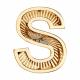 Золотая подвеска-буква S Diamant