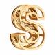 Золотая подвеска-буква S Diamant