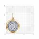 Золотая подвеска Diamant с фианитом