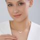 Золотое колье Diamant с фианитом