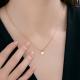 Золотое колье Diamant с фианитом