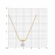 Золотое колье Diamant с фианитом