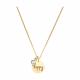 Золотое колье Diamant с фианитом и Swarovski
