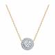 Золотое колье Diamant с фианитом