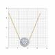 Золотое колье Diamant с фианитом