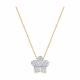 Золотое колье Diamant с фианитом